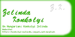 zelinda konkolyi business card